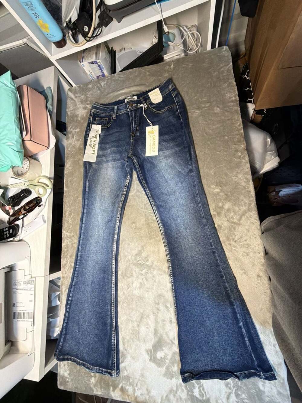 Bamboo Original Denim Super Soft Flare Jeans Size 11